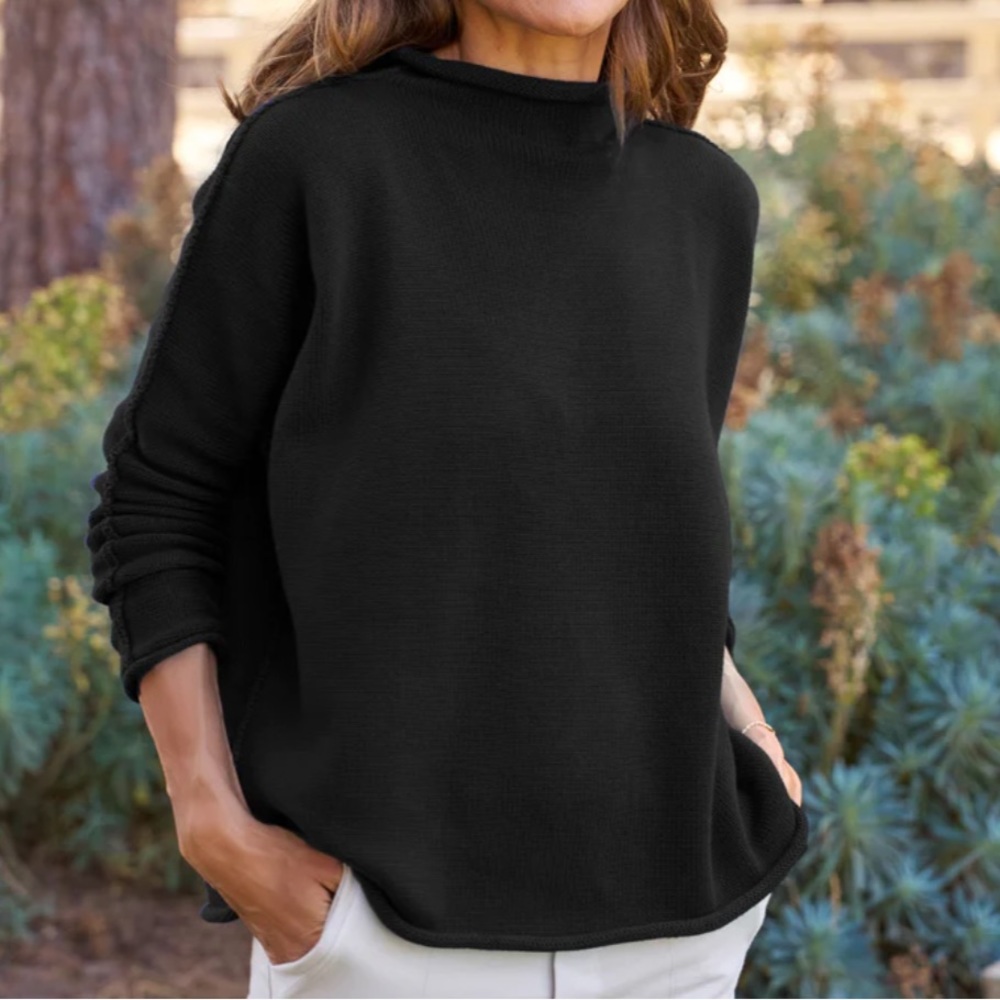 Frank & Eileen Monterey Funnel Neck Sweater, Small